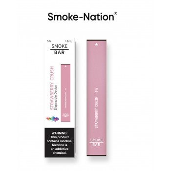Smoke-Nation Disposable Smoke Bar -  Strawberry Crush Flavour 5% Nicotine