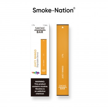 Smoke-Nation Disposable Smoke Bar -  Juicy Mango Flavour 1.7% Nicotine