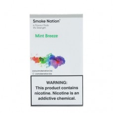 Smoke Nation Pods - Mint Breeze Flavour Contains 1.7% Salt Nic Strength